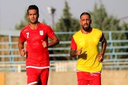 حضور شجاعی و دژاگه در تمرین تراکتور
