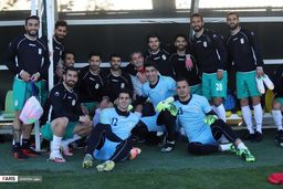  تمرین تیم ملی فوتبال و تصاویر یادگاری ملی پوشان