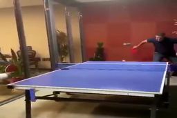 تنیس بازی حرفه ای و جذاب علی دایی و حمید سوریان +فیلم