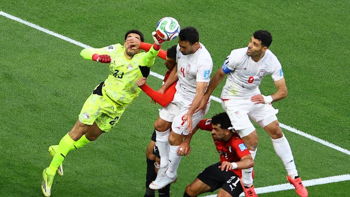 پایان نیمه اول ایران ۱ - مصر ۱
