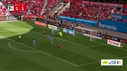 ویدئو|بدشانسی سردار‌آزمون در آخرین بازی لورکوزن