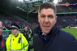 خوشحالی جالب استیون جرارد پس از برد سلتیک