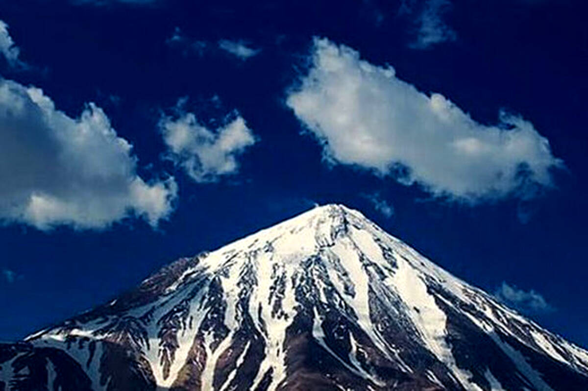 تصویر نگران کننده از قله دماوند