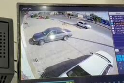 لحظه مرگبار تصادف پژو ۲۰۶ با یک زن