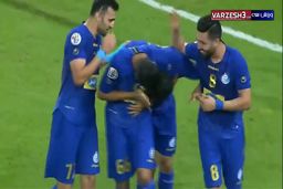 ضربه سر علی کریمی و دومین گل استقلال به الاهلی|فیلم