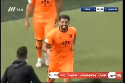 گل اول مس رفسنجان به استقلال توسط زاهدی