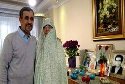 عکس دیده نشده از احمدی نژاد و همسرش در دبی