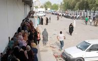 عکس:صف عجیب خرید مرغ در تهران