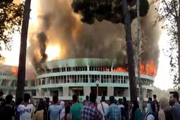 فیلم دوم و نمای نزدیک از آتش سوزی تلخ در پارک ارم
