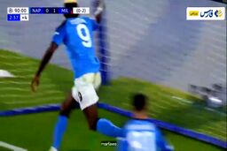 فیلم گل‌های بازی میلان و ناپولی
