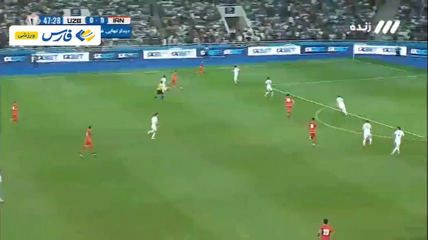 فیلم گل اول ایران به ازبکستان توسط آزمون