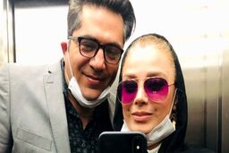 صبا راد در کنار راننده نیسان آبی؛عکس یادگاری صبا با راننده غشی