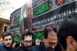 فیلمی متفاوت از مراسم تدفین پیکر استاد فاطمی نیا