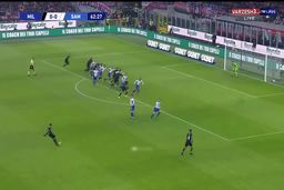 عملکرد زلاتان در اولین بازی برای آث میلان 2020