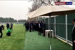 حضور سلطانی فر، وزیر ورزش در تمرین تیم امید