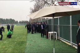 حضور سلطانی فر، وزیر ورزش در تمرین تیم امید