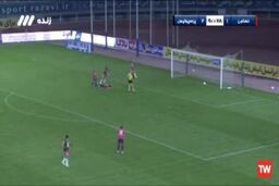 فیلم| گل سوم پرسپولیس به نساجی توسط پاکدل