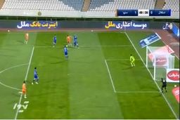 فیلم گل اول سایپا به استقلال توسط مالکی