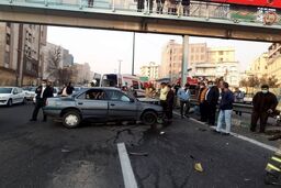 تصاویر وحشتناک از تصادف خونین در تهران