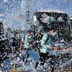 استقبال از مسی و تیم ملی آرژانتین در بوئنوس آیرس
