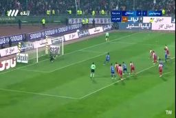 فیلم گل استقلال توسط یامگا با ضربه پنالتی
