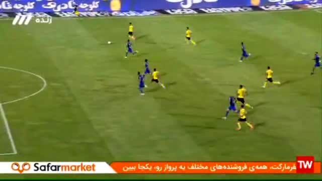 دومین گل سپاهان به استقلال؛رامین رضائیان