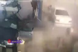 فیلم انفجار وحشتناک پژو در جایگاه سوخت
