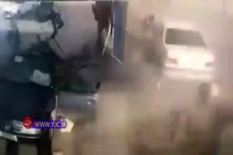 فیلم انفجار وحشتناک پژو در جایگاه سوخت