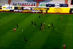فیلم ضربه سر و گل چهارم پرسپولیس به نساجی