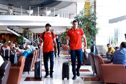 تصاویر ملی پوشان در CIP فرودگاه امام(ره)