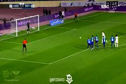 نخستین گل رسمی رونالدو در النصر|فیلم