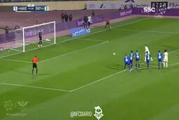 نخستین گل رسمی رونالدو در النصر|فیلم