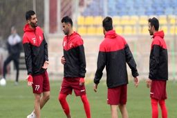 تمرین شاد پرسپولیس؛یحیی شریک آقا وسط