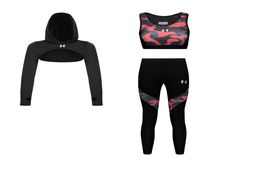 خرید نیم تنه با لگ و شلوارک ورزشی زنانه