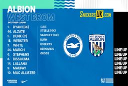 غیبت جهانبخش در لیست بازیکنان برایتون مقابل وست‌بروم!