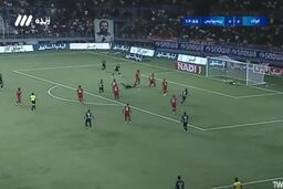 فیلم گل پرسپولیس به فولاد با ضربه سر تماشایی پورعلی گنجی