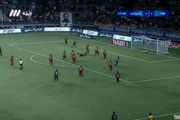 فیلم گل پرسپولیس به فولاد با ضربه سر تماشایی پورعلی گنجی