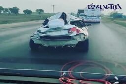 ویدئو|لایی کشی باورنکردنی خودرو له شده وسط جاده