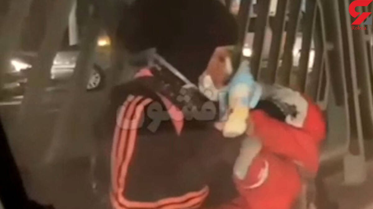 ببینید زن گدای جنجالی در تهران؛تعجب رهگذران