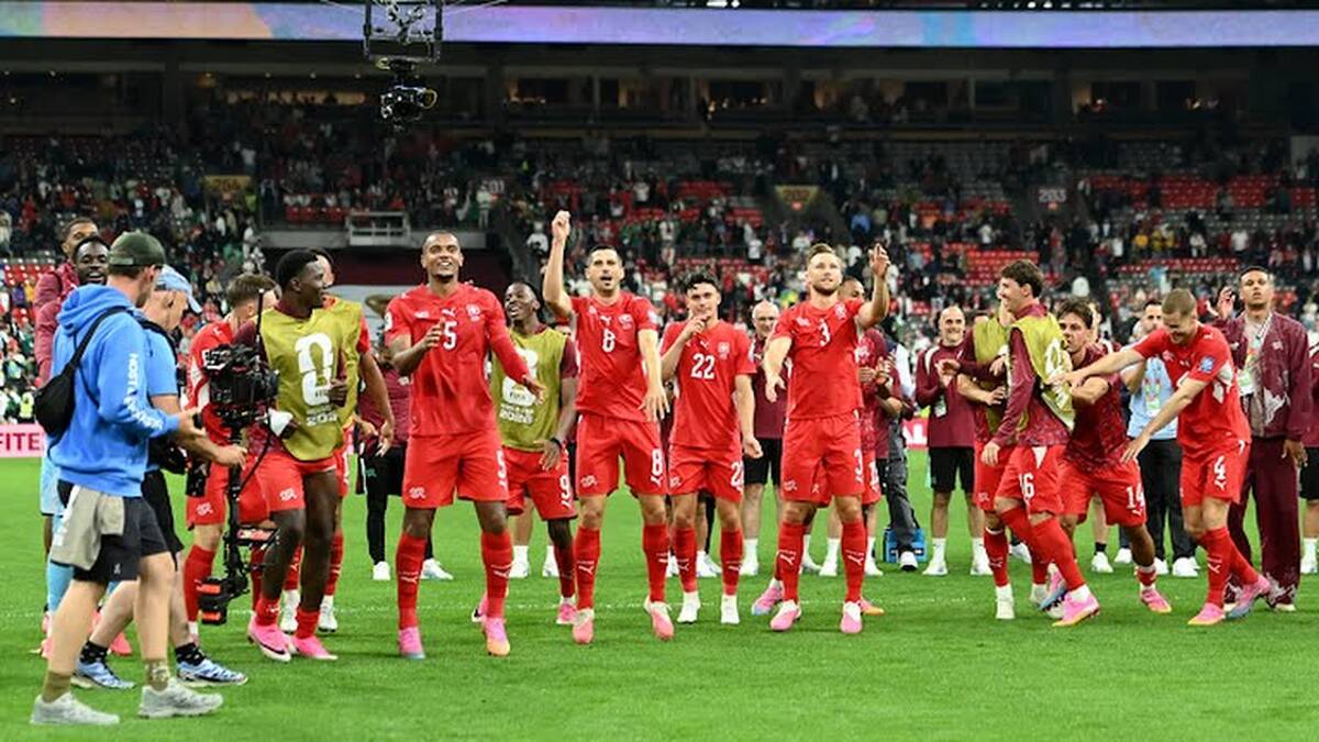 درخشش مانزامبی، سوئیس را با اقتدار به مرحله یک‌هشتم نهایی جام جهانی رساند

