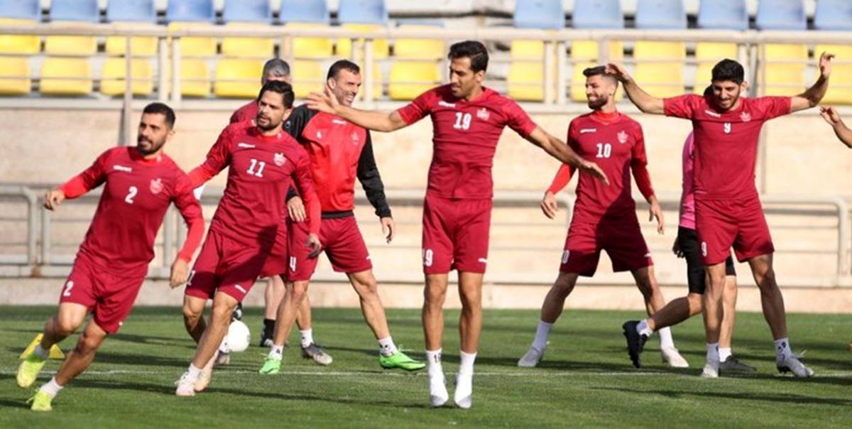 بازیکنان پرسپولیس بعد از یک تمرین شاداب و تاکتیکی به هتل رفتند