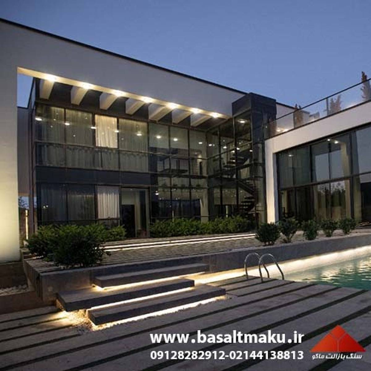 سنگ بازالت در طراحی دکوراسیون به سبک مدرن