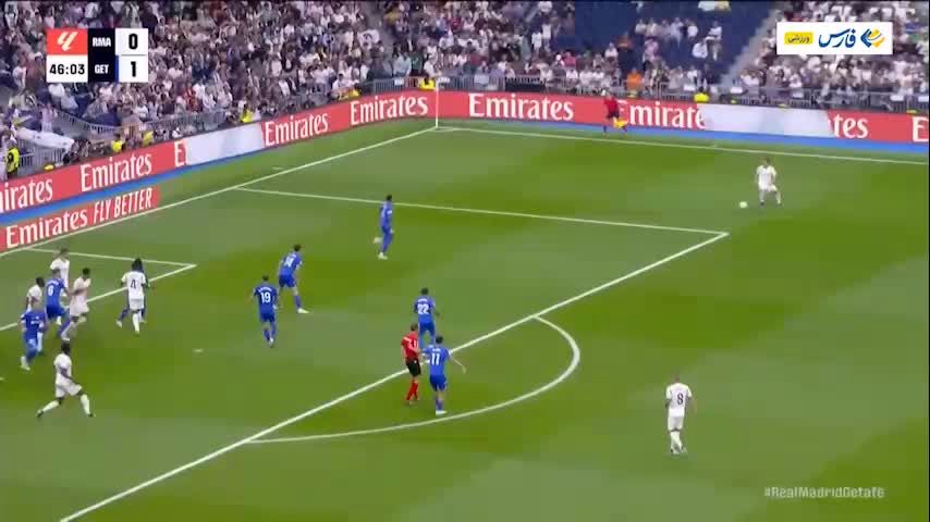 فیلم پیروزی لحظه آخری رئال مقابل ختافه با گل بلینگام