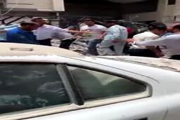 فیلم جدید از ریزش ساختمان متروپل|پیداشدن جنازه له شده یک نفر در خودرو