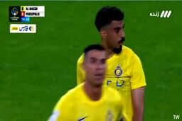 (ویدئو) لحظه 10 نفره شدن النصر مقابل پرسپولیس