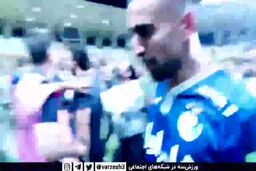 فیلم باورنکردنی درگیری بازیکنان فولاد و استقلال پس از پایان بازی