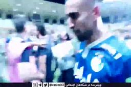 فیلم باورنکردنی درگیری بازیکنان فولاد و استقلال پس از پایان بازی
