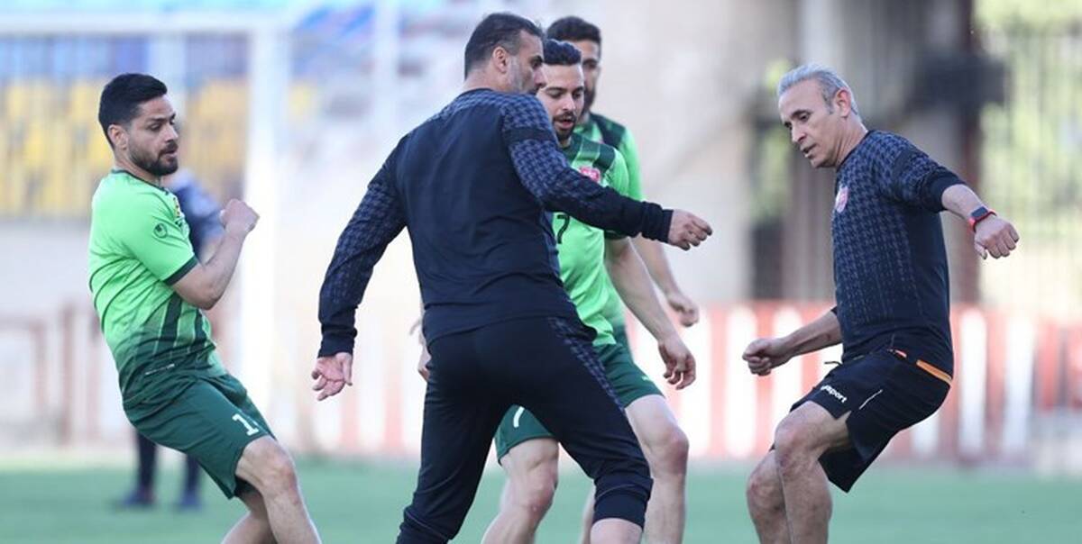 تمرین شاداب پرسپولیس با بازی یحیی و سید جلال