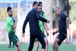 تمرین شاداب پرسپولیس با بازی یحیی و سید جلال