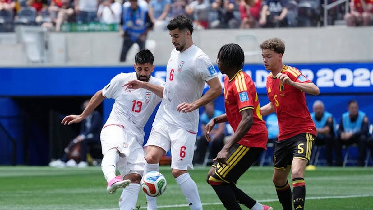 ایران با نمایشی تحسین‌برانگیز بلژیک ۱۰ نفره را متوقف کرد
